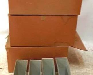467 - 3 Boxes Plastic Storage Bins - 12" x 5" x 9"