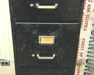 1212 - Metal File Cabinet - 54" x 15" x 26"