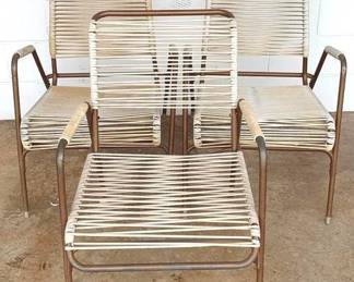 637 - 3 Vintage Outdoor Chairs - 36" x 23" x 32"
