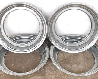 640 - 4 Metal "Beauty" / Trim Rings - 17" Round
