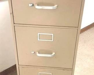 1210 - Metal File Cabinet - 52" x 15" x 29"