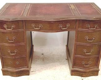 120 - Wood Desk - 22" x 44" x 29"