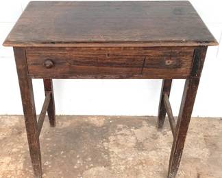 607 - One Drawer Wood Stand - AS-IS - Missing Knob 30" x 30" x 18"