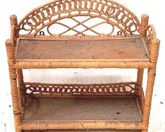40 - Wicker Shelf - 18" x 7" x 17"