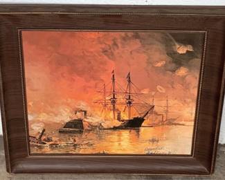 713 - Framed Print - 15" x 16"