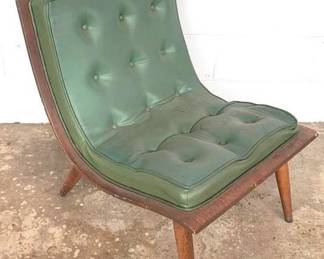 602 - Carter Bros Scoop Lounge Chair, Avocado 30" x 26" x 24"
