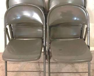 945 - 4 Metal Folding Chairs - 31" x 16" x 18"