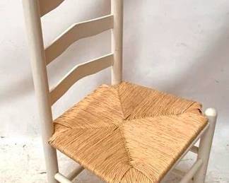 342 - Ladderback Chair w/ rush seat - 42' x 16" x 17"