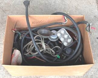 675 - Box Lot of Electrical Cables You are buying a used as-is electric/electronic item. We do not guarantee all components are present, and if it is not expressly stated, it is untested.