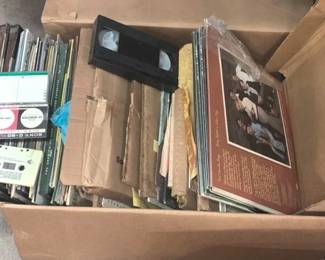 1148 - Box Lot of Records & More