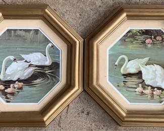 710 - 2 Framed Prints - 10" x 10"