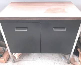 1204 - Metal Cabinet - 32" x 30" x 18"