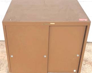 678 - Shaw-Walker Metal Storage Cabinet - 27x30x27