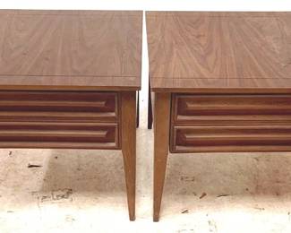 43 - 2 One-Drawer End Tables - 24" x 24" x 21"