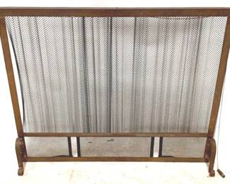 178 - Brass Fireplace Screen - 38" x 31"