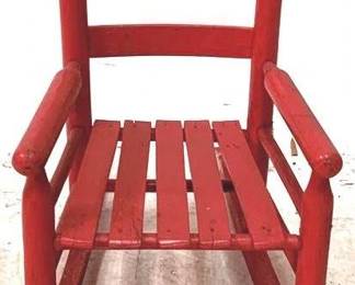 51 - Wood Child's Rocker - 20"x23"x16"