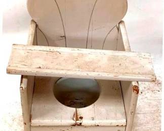 61 - Wood Potty Chair - 19" x 12" x 14"