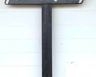 716 - Little House Wood Antiques Sign - 96" x 46"