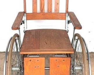 762 - Antique Wheelchair - 48" x 24" x 42"