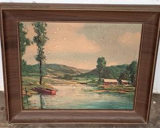 712 - Framed Print - 15" x 16"