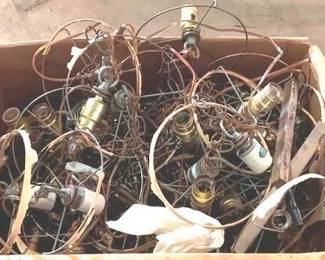 1016 - Lot of Assorted Lamp Parts You are buying a used as-is electric/electronic item. We do not guarantee all components are present, and if it is not expressly stated, it is untested.