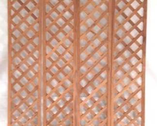 446 - 4 Wood Screens - 96 x 16 each