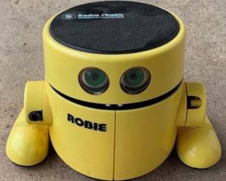 731 - Radio Shack Robie Robot AS-IS - Missing Arms You are buying a used as-is electric/electronic item. We do not guarantee all components are present, and if it is not expressly stated, it is untested.