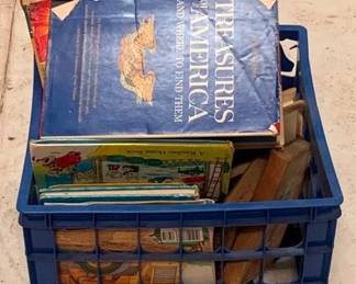 341 - Plastic Crate Full of Books