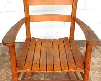 627 - Wood Rocker - 35" x 30" x 24"