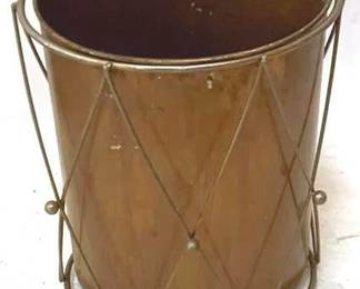 437 - Metal Trash Can - 14" x 10" x 8"