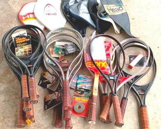 568 - Lot of Tennis Items - Rackets & More