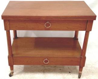 119 - Rolling Wood Server - 34" x 18" x 30"
