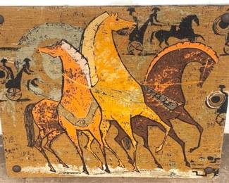 1180 - Mounted Tapestry - 21" x 24"
