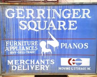 401x - Gerringer Double Sided Sign - 70" x 96" x 16"