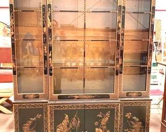 167 - Oriental China Cabinet - 78" x 60" x 17"