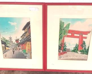 1194 - 2 Oriental Prints - 26" x 20"