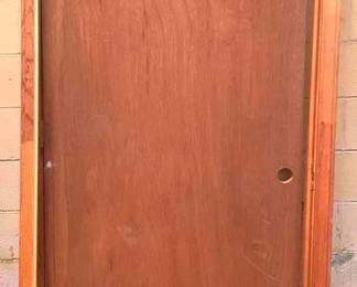 261 - Wood Door & Frame - 34" x 80"