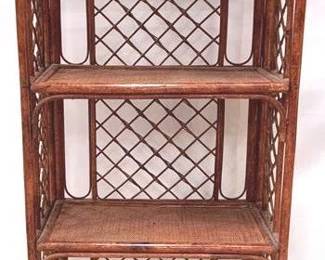 128 - Rattan Shelf - 69" x 31" x 16"
