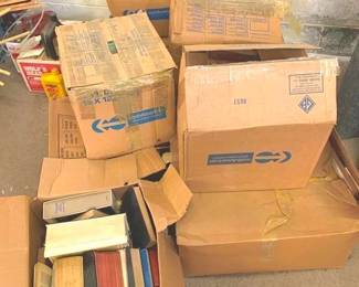 841 - 9 Boxes of Assorted Books