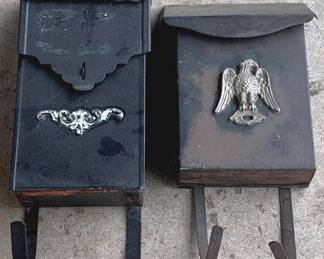 920 - 2 Metal Mailboxes - 14" x 6"