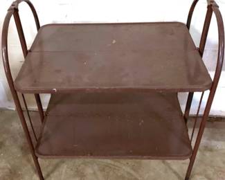 996 - Metal Shelf Stand - 28" x 26" x 18"