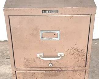 676 - Metal File Cabinet - 27" x 15" x 26"