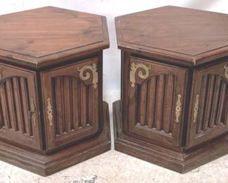 359 - 2 Cabinet End Tables - 21" x 22"