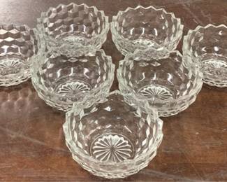 858 - 7 Fostora American Bowls
