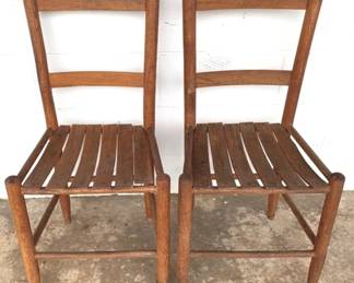 596 - 2 Chairs - 36" x 17" x 16"