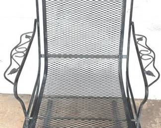 932 - Metal Outdoor Chair - 41" x 24" x 26"