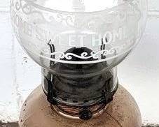 758 - Oil Lamp - 18" Tall