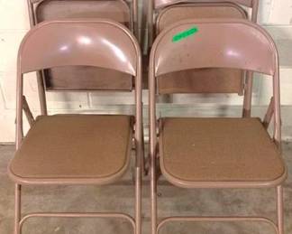 944 - 4 Metal Folding Chairs - 31" x 16" x 18"