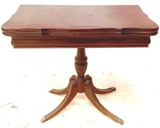 62 - Mahogany Flip-Top Table - 29" x 30" x 16"