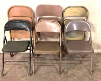 950 - 6 Folding Chairs - 31" x 16" x 18"